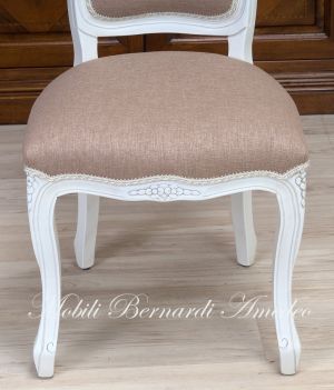 SE09 L Parisian Chair White Lacquered Upholstered Seat And Back 04